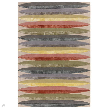 Matrix MAX84 Pod Modern Geometric Hand-Woven High-Density Soft Textured Shimmer Wool & Viscose Blend Pastel/Multicolour Rug-Asiatic Carpets-Rug Love - The Most Loved Rug Store